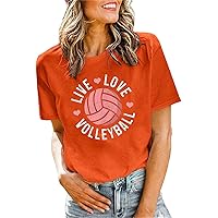 Tshirts Shirts for Women with Bling T Shirts Women Volleyball Shirts Volleyball Team Tee Tops Volleyball Graph