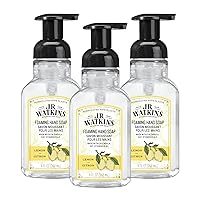 Foaming Hand Soap with Pump Dispenser, Moisturizing Foam Hand Wash, All Natural, Alcohol-Free, Cruelty-Free, USA Made, Lemon, 9 fl oz, 3 Pack