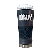 Great American Products United States Navy Onyx Draft Tumbler, 24oz