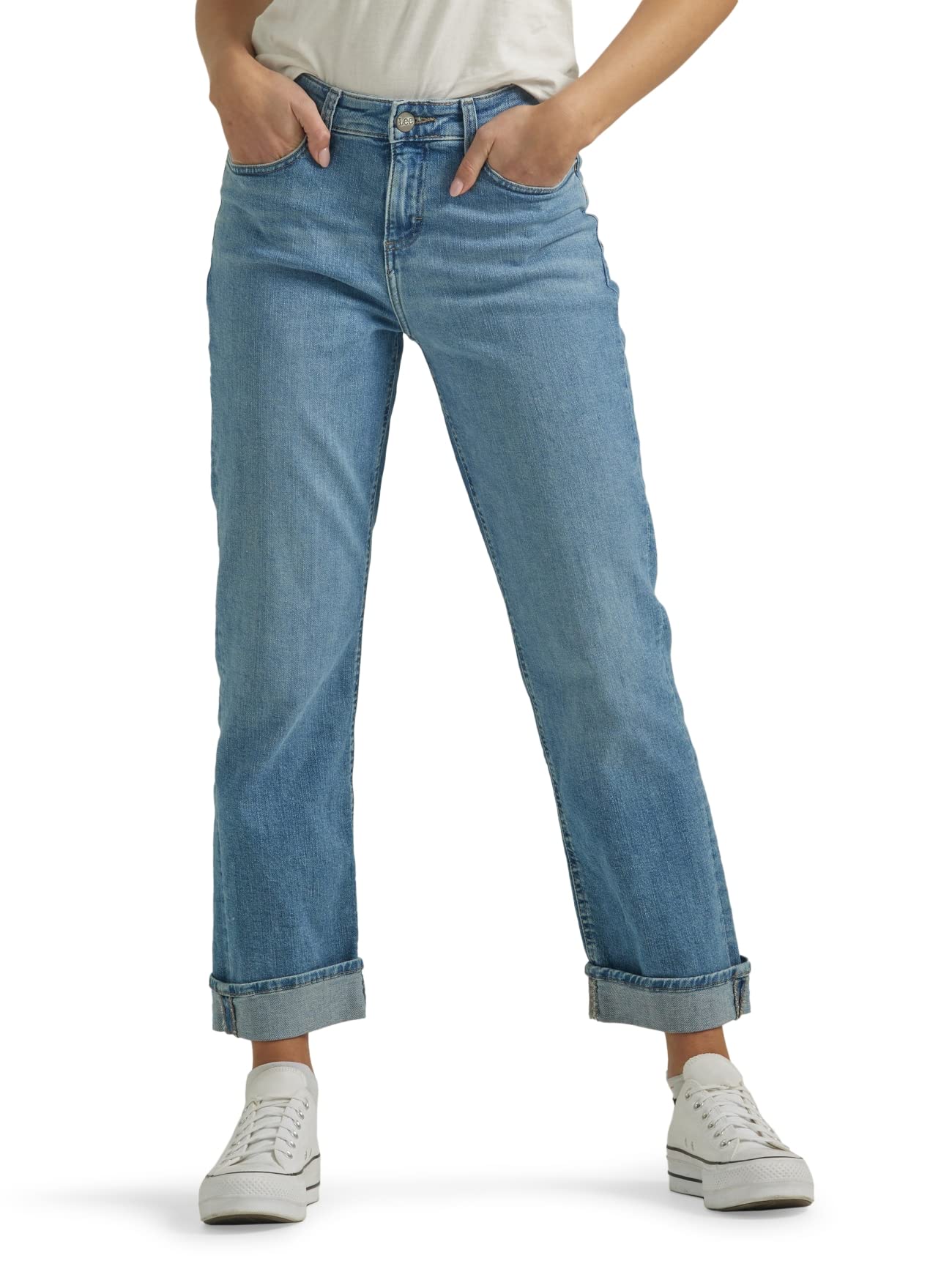 Lee Women's Mid Rise Boyfriend Jean