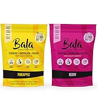 BALA Electrolyte Powder Packets, Pineapple & Berry Bundle, Post Workout Muscle Recovery, Sugar Free, Keto, Hydration Mix, Natural Flavors, 20 Pack Bundle