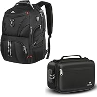 MATEIN Backpack for Men, Extra Large Laptop Backpack with USB Port, Travel Backpacks for Women, Anti Theft College Computer Bag Water Resistant TSA Business Work Rucksack Fit 17 Inch Laptop, Black