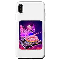 iPhone XS Max FUNNY Space Cat Remix DJ donut Remix for cats donuts lovers Case