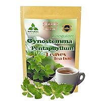 Premium Pure Jiaogulan tea Gynostemma Pentaphyllum tea 30 Count Natural Dried Loose Leaf Natural taste