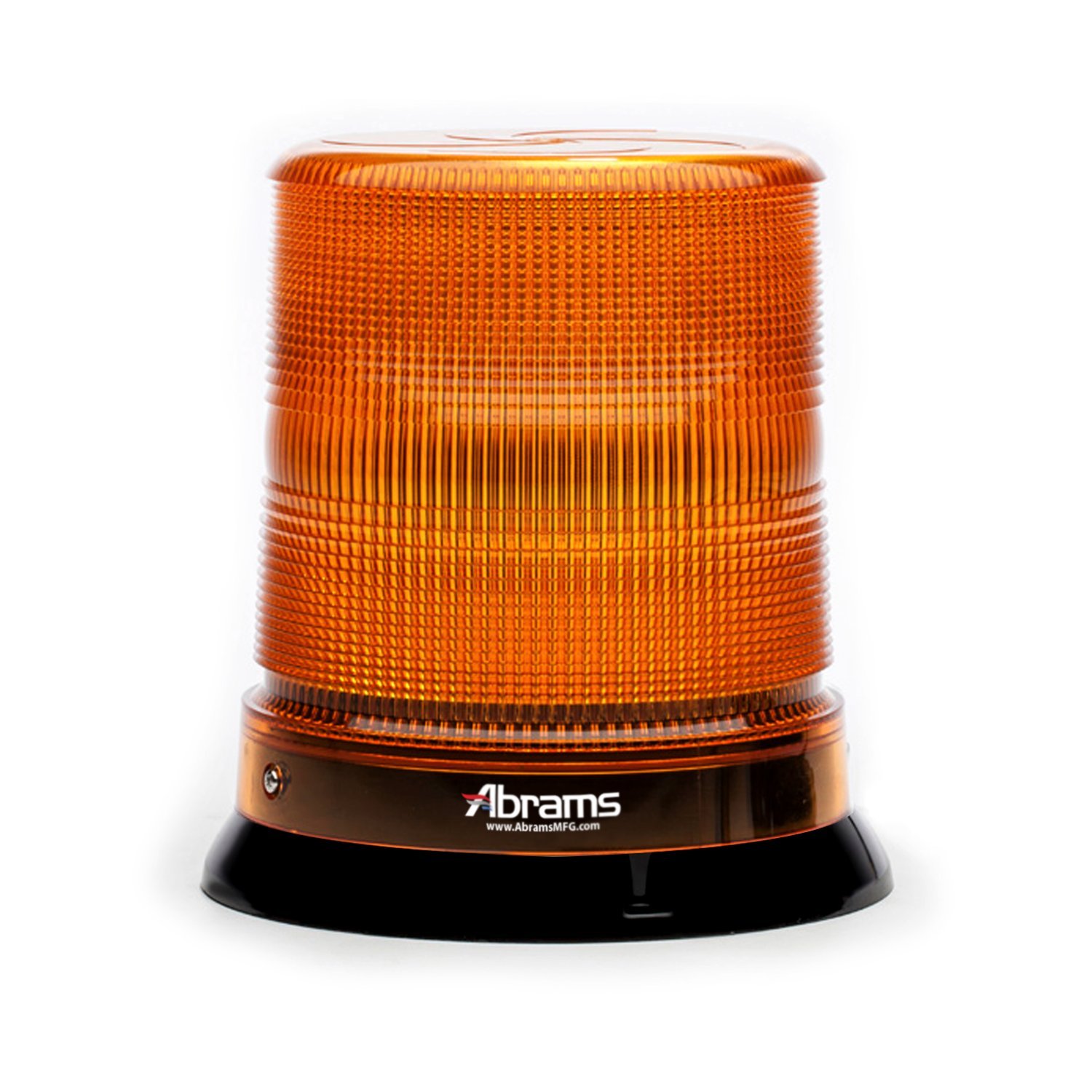 Abrams SAE Class-1 StarEye 7" Inch Dome 12 LED Magnet/Permanent Mount Construction Vehicle Warning Strobe Beacon Light - Amber