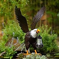 Nacome Metal Bald Eagle Large Outdoor Statues,Yard Decorations Outdoor Garden Sculptures & Statues，Garden Gifts