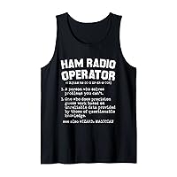 Mens Amateur Ham Radio Definition CB Radio Ham Radio Dad Tank Top