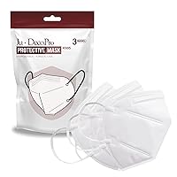 Pack of 3 Disposable KN95 Face Mask, Mouth & Nose Safety Protection, 5-Layer Filter Barrier/Manufactured for and Sold Exclusively by DecoPro / KN95c