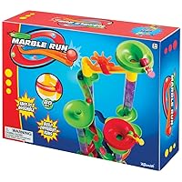 Toysmith STEM Learning 80Piece Marble Run Building Toy Set, For Boys & Girls 3+