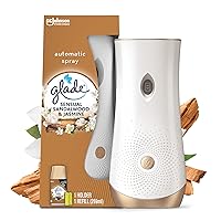 Glade Automatic Air Freshener Holder & Refill, Long-lasting Fragrance Infused with Essential Oils, Sandalwood & Jasmine, 1 Starter Kit, (1 x Holder and 269 ml Refill)