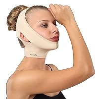Post Surgical Chin Strap Bandage for Women Neck and Chin Compression Garment Wrap Face Slimmer, Jowl Tightening, Chin Lifting