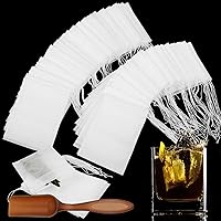 1400 Pcs Tea Bags for Loose Leaf Tea Disposable Empty Tea Filter Bag Tea Strainers Natural Unbleached Tea Infuser with Drawstring Office Coffee Bags Kitchen Restaurant Spice Pack (3.54 x 2.75 inch)