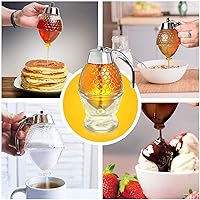 Honey dispenser - Drip Free 8 oz - Honey Pour dispenser, Syrup dispenser Acrylic Honey Jar Drip free Honey Pour bottle dispenser Honey dispenser - Honey dispenser
