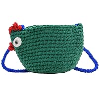 Novelty Hand-Crochet Crossbody Bag, Mini Cute Kawaii Knitted Shoulder Bag, Handwoven Crochet Handbags