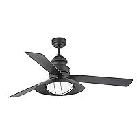 Winch Ceiling Fan in Brown with Remote