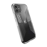 Speck iPhone 11 Clear Case - Drop Protection, Anti-Yellowing, Anti-Fade Slim Transparent - Extra Grip - Shock-Absorbent iPhone 11 Cases Bumper Cover - Heavy Duty - Perfect Clear Presidio