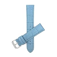 Bandini Womens Leather Watch Band Strap - Alligator Pattern - 8 Colors - 12mm, 14mm, 16mm, 18mm, 20mm