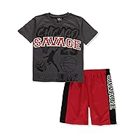 Boys' 2-Piece Savage Shorts Set Outfit