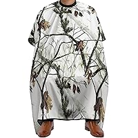 Winter Tree Camo Hair Stylist Apron Professional Waterproof Hairdresser Barber Salon Styling Cape for Adult