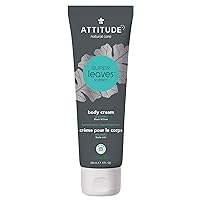 ATTITUDE Body Cream, EWG Verified, Dermatologically Tested, Plant and Mineral-Based, Vegan Beauty Products, Soothing, Black Willow, 8 Fl Oz