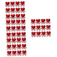 BESTOYARD 400 pcs Lollipop paper card heart decor wedding decoration heart shaped candy bow candy wrapper candy paper cards candy wrapping lollipop decorative cards candy holder party favors