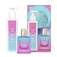 Pacifica Beauty, Dream Moon Spray Perfume & Body Lotion, Natural + Essential Oils, Fragrance Gift Set, Holiday Gifts for Her, Stocking Stuffer, Vegan