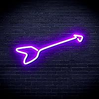 Arrow Flex Silicone LED Neon Sign - Purple - st16s42-fnu0220-p