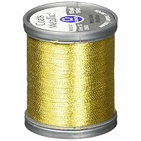 Coats Metallic Thread 125yd, Bright Gold