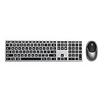 Satechi Slim X3 Bluetooth Backlit Keyboard with Numeric Keypad & M1 Bluetooth Wireless Mouse - Compatible with 2022 MacBook Pro/Air M2, 2021 MacBook Pro M1 Pro & Max, 2021 iMac, M1 Mac Mini