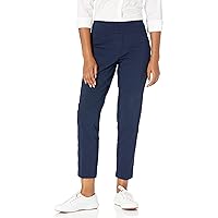 Ruby Rd. Womens Womens Mid-Rise Pull-on Straight Solar Millenium Tech Ankle PantPants