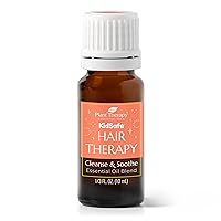 Plant Therapy KidSafe Hair Therapy Cleanse & Soothe Essential Oil Blend 10 mL (1/3 oz) Naturally Cleanse Buildup, Soften & Strengthen Hair