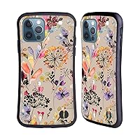 Head Case Designs Officially Licensed Ninola Beige Wild Grasses Hybrid Case Compatible with Apple iPhone 12 / iPhone 12 Pro