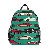 My Daily Kids Backpack Retro Comic Car Nursery Bags for Preschool Children