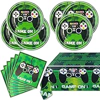 Video Games Party Tableware Supplies Set Including 20 pcs Plates,42 