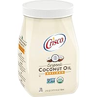 Crisco Organic Coconut Oil, Refined, 27 Fluid Ounces
