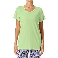 HUE Women’s Summer Vacation Pajama Separates, Soft, Whimsical Print PJs with Tropical Beach Themes, Flip Flops, Cocktails