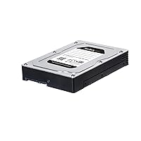 StarTech.com 2.5 to 3.5 Hard Drive Adapter - for SATA and SAS SSDs/HDDs - SSD Enclosure - HDD Enclosure - Internal Hard Drive Enclosure (25SATSAS35HD)