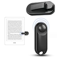 Page Turner for Kindle Remote Control Page Turner Clicker for Kindle Paperwhite Oasis Kobo eReaders Reading Novels Kindle Accessories with Wrist Strap Storage Bag (Black)