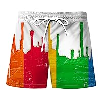 Mens Swim Trunks Quick Dry Bathing Suit Summer Beach Board Shorts for Men with Pockets and Mesh Lining