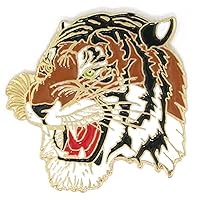 PinMart Gold and Colored Mascot Letterman's Jacket Lapel Pin
