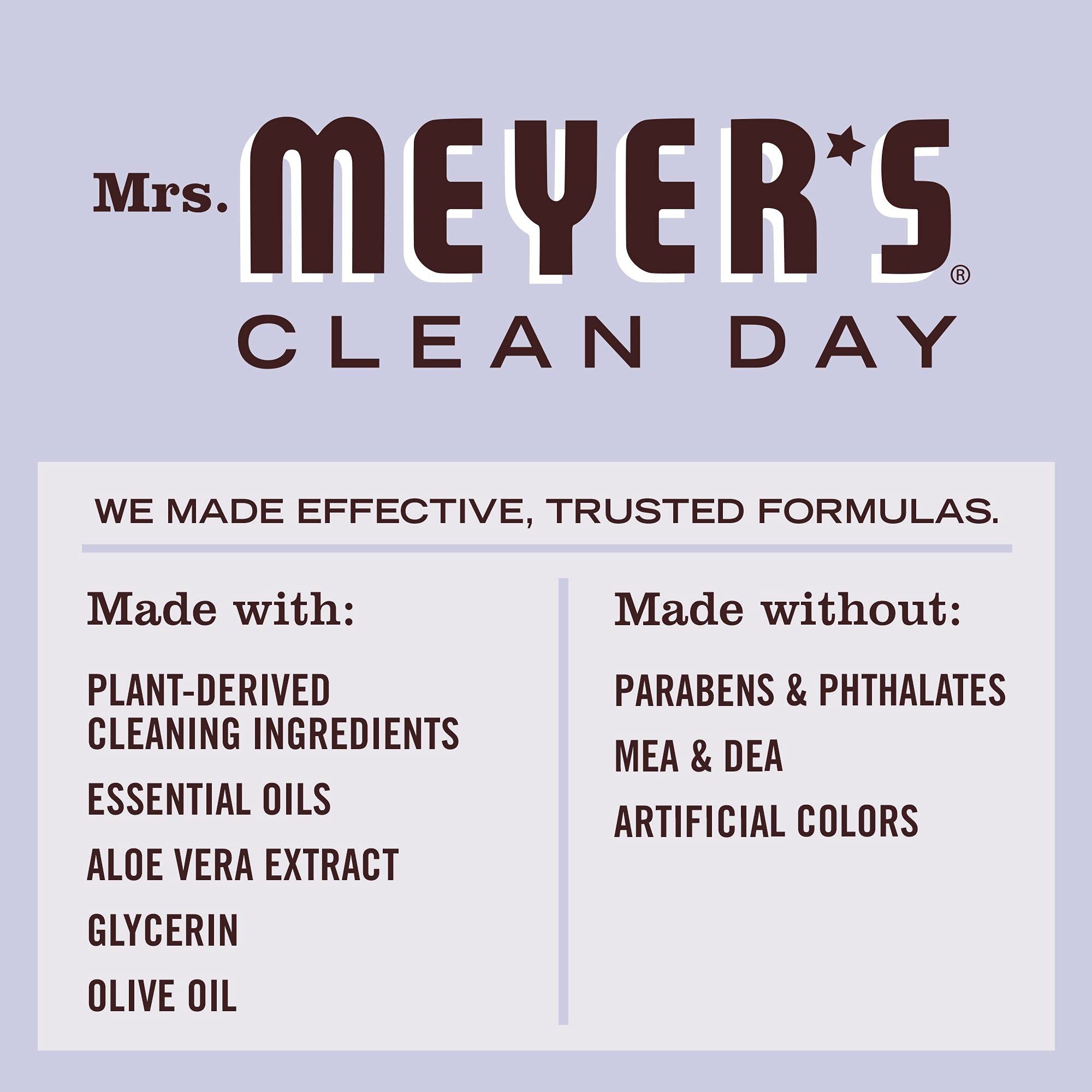 Mrs. Meyer's Hand Soap Refill, Made with Essential Oils, Biodegradable Formula, Lavender, 33 fl. oz