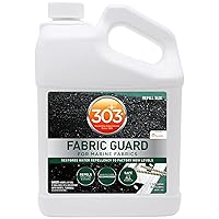 303 Marine Fabric Guard - Restores Water and Stain Repellency To Factory New Levels, Simple and Easy To Use, Manufacturer Recommended, Safe For All Fabrics, 1 Gallon (30674), white