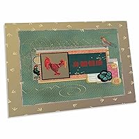 3dRose Three Roosters, Happy New Year in Chinese, Sign of... - Desk Pad Place Mats (dpd-244097-1)