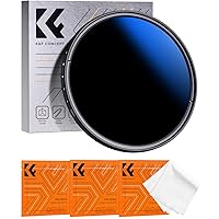 K&F Concept 67mm Variable ND2-2000 (1-11 Stops) ND Camera Lens Filter-18 Multi-Coated Adjustable Neutral Density Filter with 3 Vacuum Cleaning Cloths (K-Series)