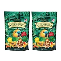 Lafeber Tropical Fruit Nutri-Berries Parrot Food 10 oz bag (2 Pack)