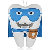 Tooth Fairy Pillow for Boys and Girls Tooth Fairy Doll with Pocket Keepsake Gift for Children Lost Teeth (Super Tooth Fairy)