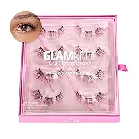 Glamnetic Lash Extensions | Slay | Professional At Home False Eyelash Extensions| Salon-Quality, High Volume, Faux Mink Lashes | 4 Sets of Lash Clusters