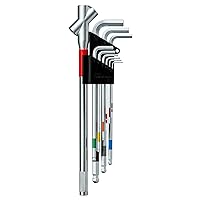 SBL-1000 Ball Point Hex Wrench Set of 9 (Long Handle) Made in Japan/Can be Tightened