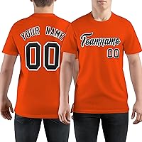 Custom Baseball T-Shirt for Men Women Youth,Short Sleeve Shirts Personalized Printed Name Number Logo