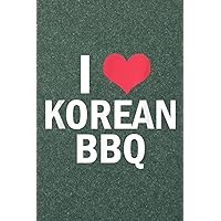 Lesson Planner | Mens I Love Korean BBQ Asian Traditional Foodie Cuisine Retro